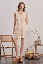 Mavlo-Boho Nakışlı Mini Elbise-Elbise-2-Milagron.com