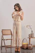 Mavlo-Boho Nakışlı Pantolon-Pantolon-3-Milagron.com