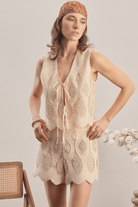 Mavlo-Boho Nakışlı Şort-Şort-2-Milagron.com