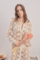 Mavlo-Daisy Kroşe Mini Elbise-Elbise-2-Milagron.com