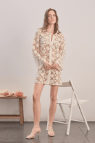 Mavlo-Daisy Kroşe Mini Elbise-Elbise-3-Milagron.com