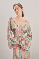 Mavlo-Jardin Saten Maxi Elbise-Elbise-2-Milagron.com