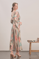 Mavlo-Jardin Saten Maxi Elbise-Elbise-5-Milagron.com