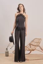 Mavlo-Midnight Bloom Nakışlı Pantolon-Pantolon-1-Milagron.com