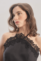 Mavlo-Midnight Bloom Nakışlı Top-Top-2-Milagron.com