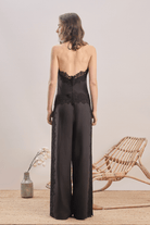 Mavlo-Midnight Bloom Nakışlı Top-Top-4-Milagron.com