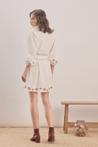 Mavlo-Rosewood Nakışlı Mini Gömlek Elbise-Elbise-4-Milagron.com