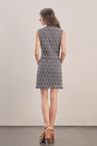 Mavlo-Violet Nakışlı Elbise-Elbise-4-Milagron.com