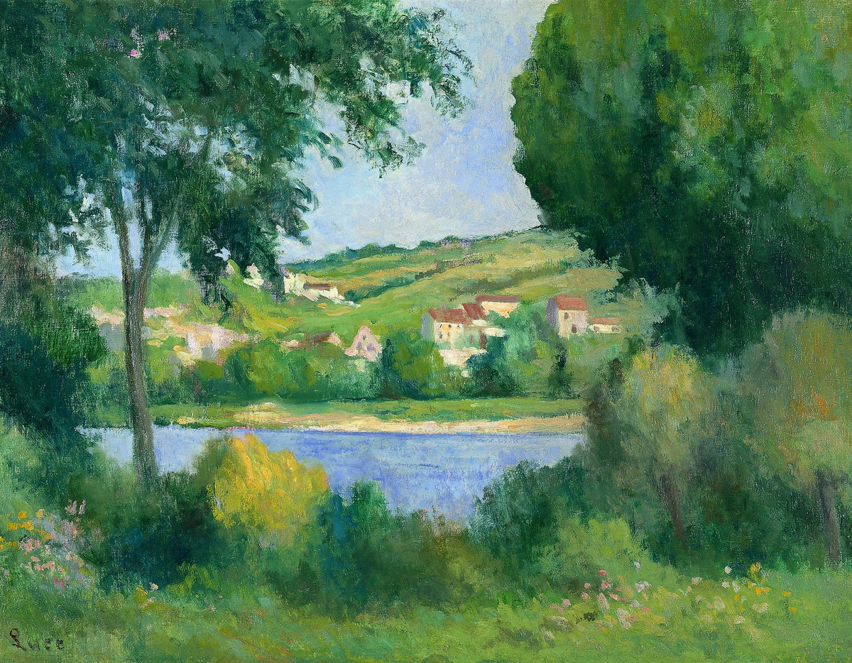 Maximilien Luce - Ağaçların Arasından Rolleboise’In Etekleri