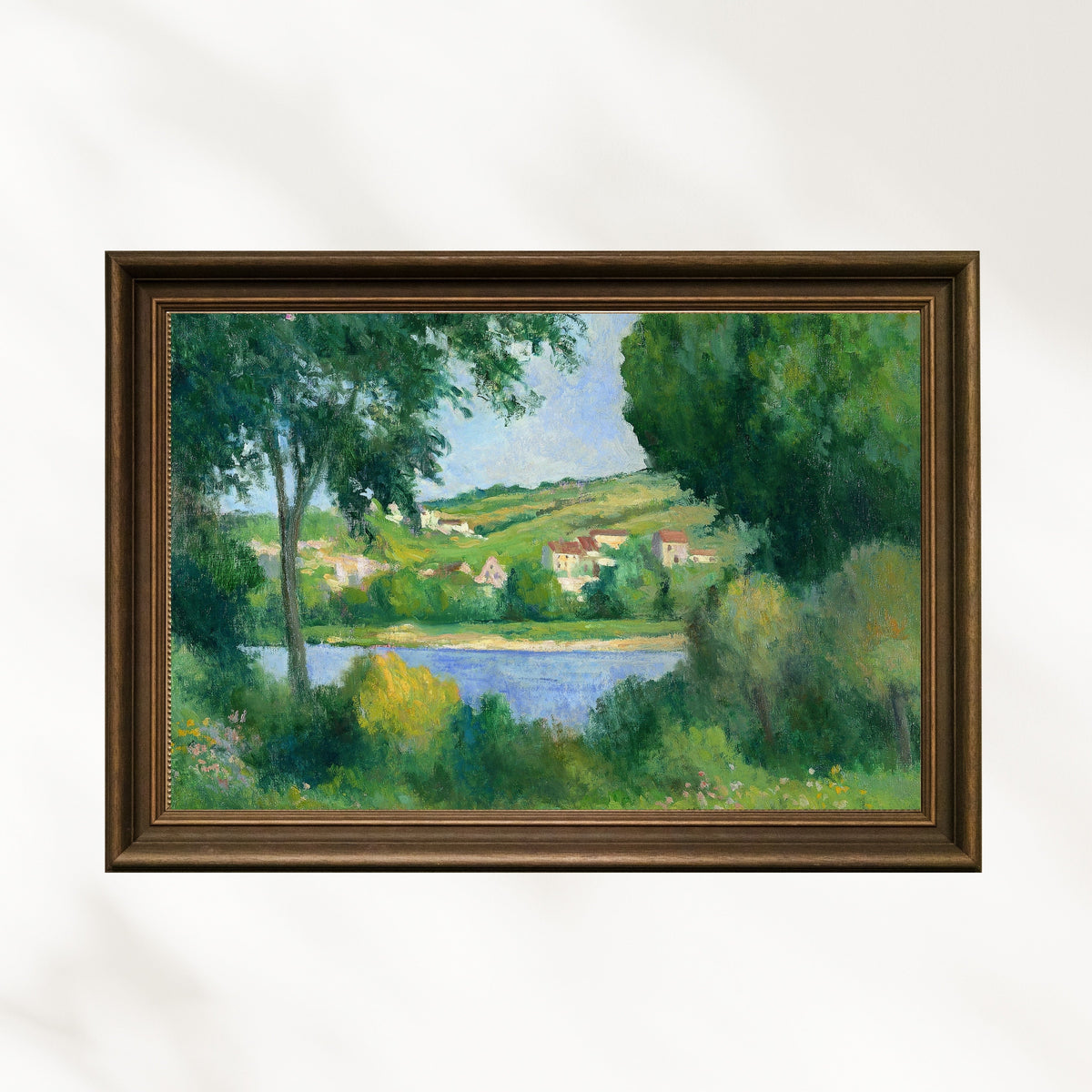 Maximilien Luce - Ağaçların Arasından Rolleboise’In Etekleri