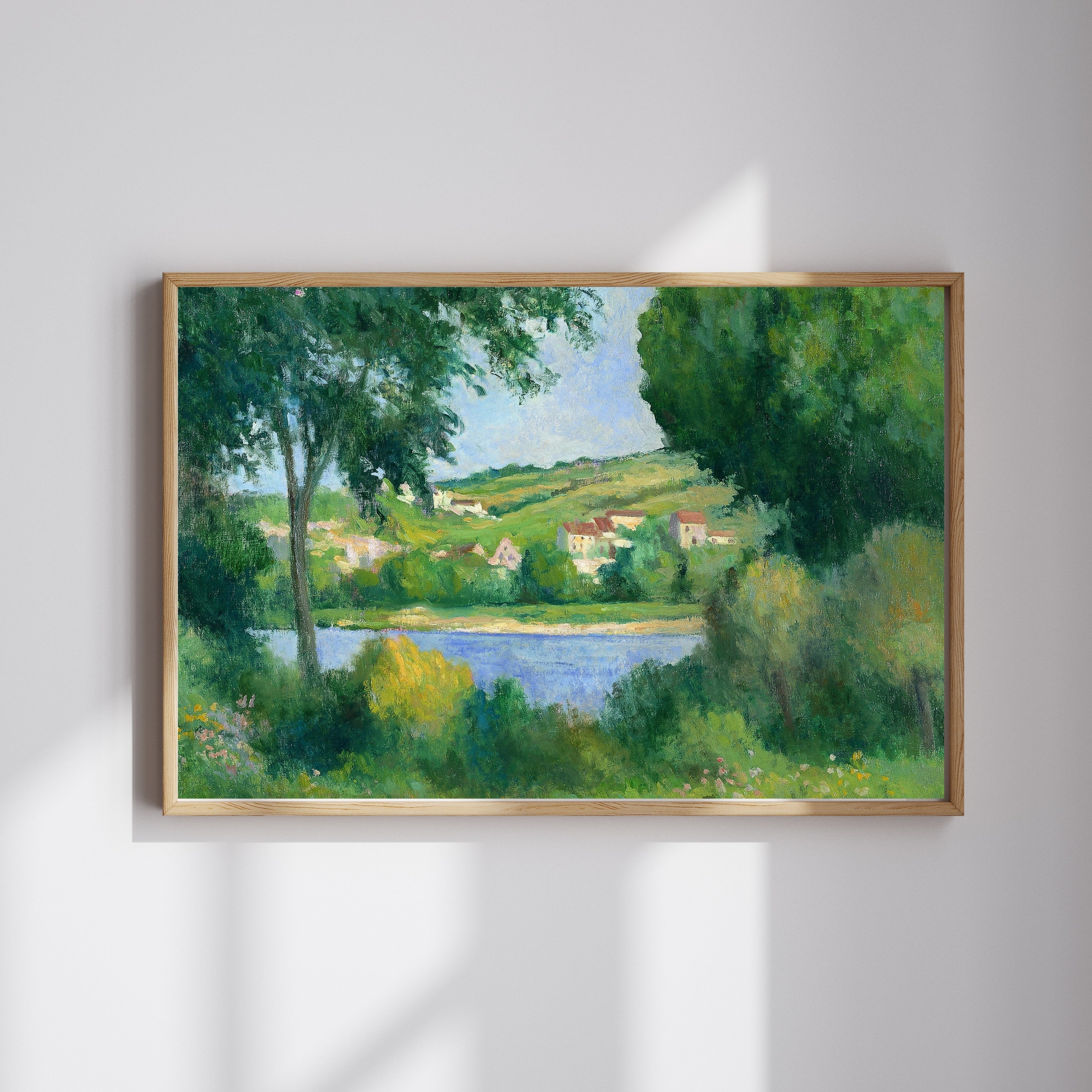 Maximilien Luce - Ağaçların Arasından Rolleboise’In Etekleri