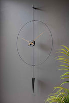 Mclocks-Pendulumplus 60 siyah Dekoratif duvar saati-Duvar Saati-2-Milagron.com
