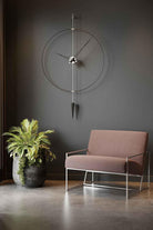 Mclocks-Pendulumplus 90 silver Dekoratif duvar saati-Duvar Saati-1-Milagron.com