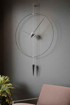 Mclocks-Pendulumplus 90 silver Dekoratif duvar saati-Duvar Saati-2-Milagron.com