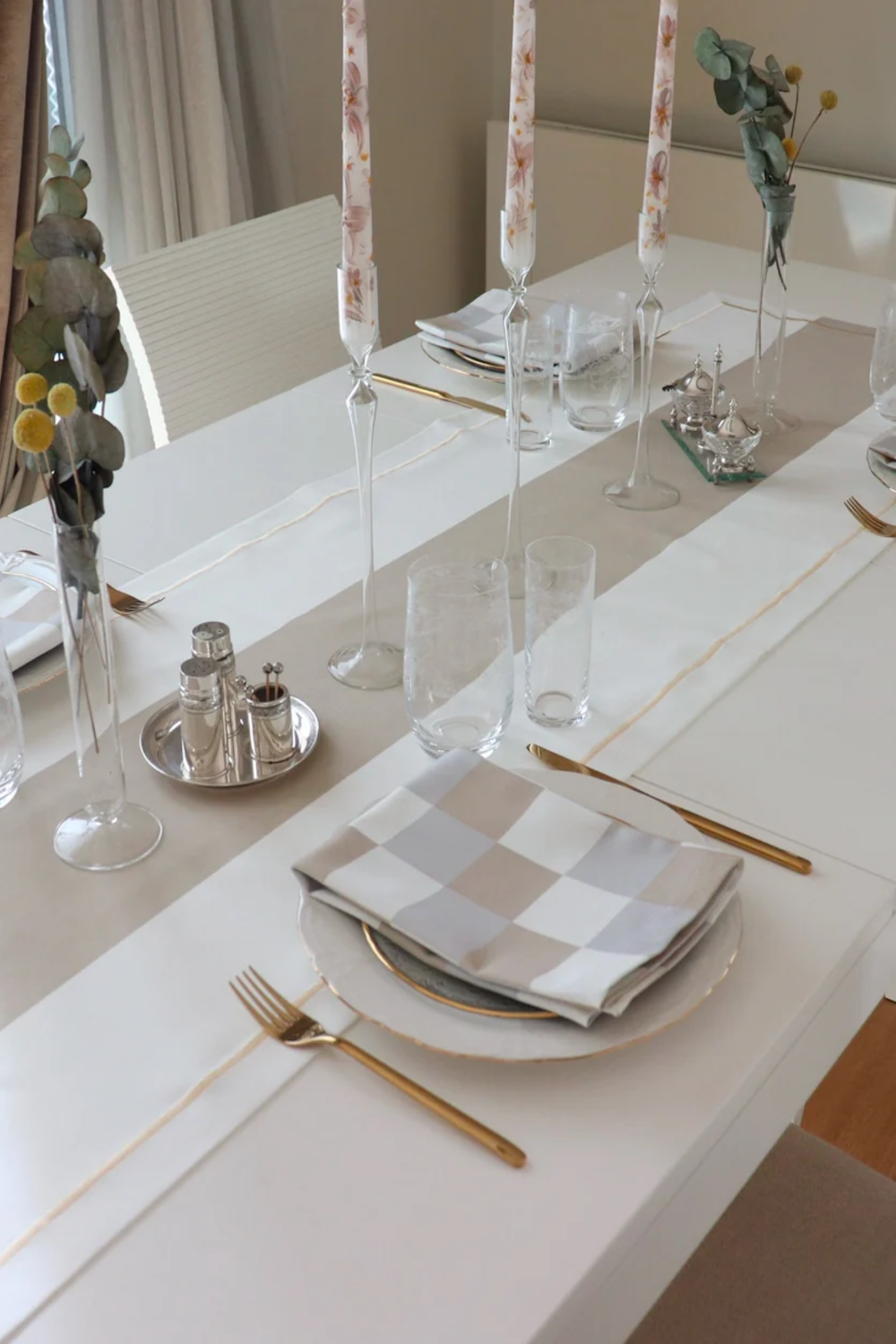 Maya Ivory Masa Örtüsü - 1