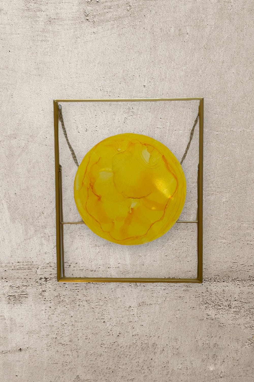 Melike Kara-'Manipura Çakra' Çerçeveli Tablo-Tablo-1-Milagron.com