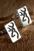 Melinka Accessories-Deer Gümüş Kol Düğmesi 02-Kol Düğmesi-2-Milagron.com