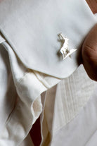 Melinka Accessories-Deer Gümüş Kol Düğmesi 05-Kol Düğmesi-3-Milagron.com