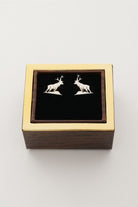 Melinka Accessories-Deer Gümüş Kol Düğmesi 05-Kol Düğmesi-6-Milagron.com