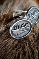 Melinka Accessories-Deer Gümüş Kol Düğmesi 06-Kol Düğmesi-2-Milagron.com