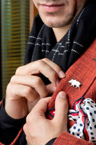 Melinka Accessories-Wild Boar Gümüş Broş 01-Broş-3-Milagron.com