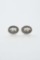 Melinka Accessories-Wild Boar Gümüş Kol Düğmesi 01-Kol Düğmesi-1-Milagron.com