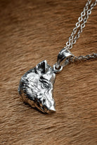 Melinka Accessories-Wild Boar Gümüş Kolye 02-Kolye-2-Milagron.com