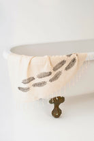 Melinka Co.-Flora Peştemal Siyah-Havlu & Peştamal-2-Milagron.com