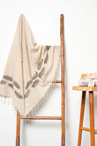 Melinka Co.-Flora Peştemal Siyah-Havlu & Peştamal-4-Milagron.com