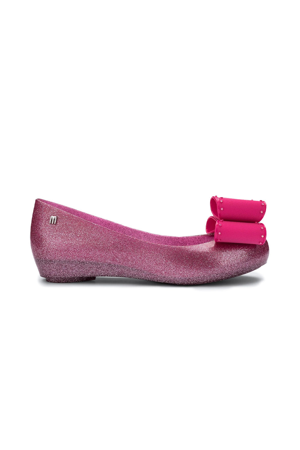 Melissa-Ultragirl Classic Bow Babet — Simli Pembe-Babet-1-Milagron.com
