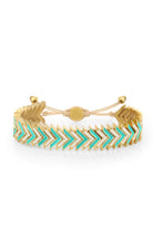 Melon-Arrow Taşlı Yeşil Mine Bileklik-Bileklik-1-Milagron.com