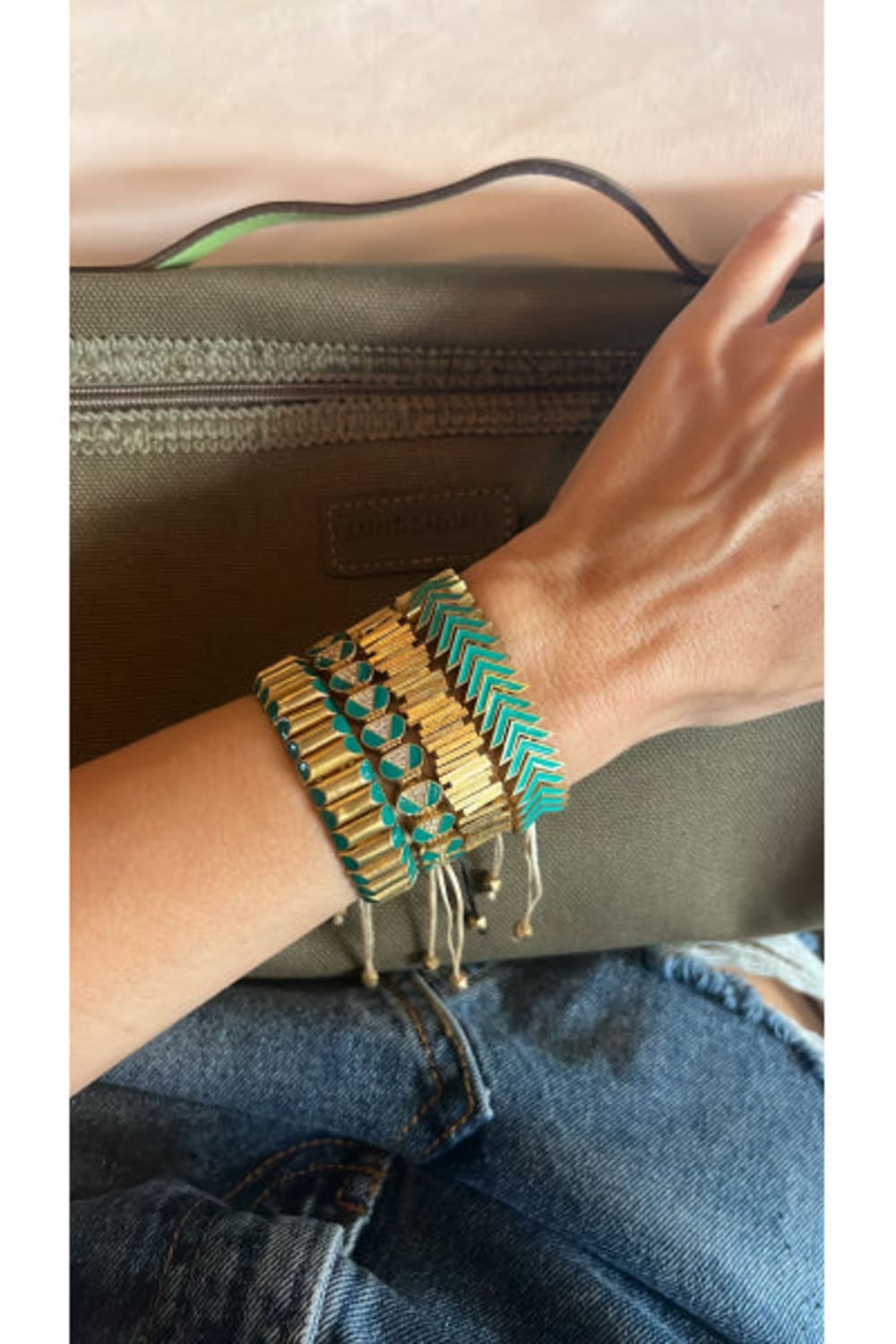 Melon-Arrow Yeşil Mine Bileklik-Bileklik-2-Milagron.com