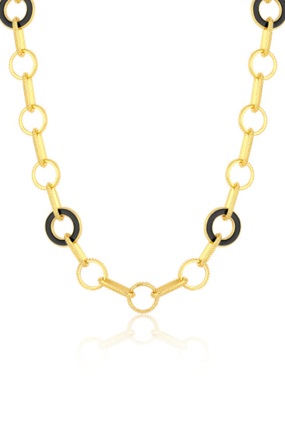 Melon-Bangle Siyah Mineli Kolye-Kolye-1-Milagron.com