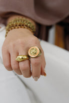 Melon-Beyaz Mineli Face Yüzük-Yüzük-2-Milagron.com