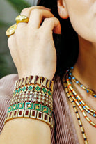 Melon-Big Pop Bordo Mineli Bileklik-Bileklik-2-Milagron.com