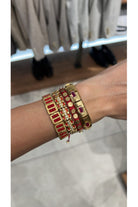 Melon-Found Taşlı Kırmızı Bileklik-Bileklik-2-Milagron.com