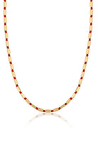 Melon-Gold Red Rope Kolye-Kolye-1-Milagron.com