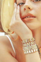 Melon-Gold White Chain Bileklik-Bileklik-2-Milagron.com