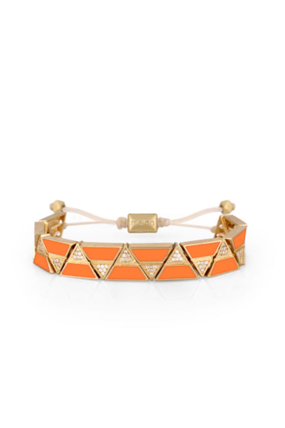 Melon-Gold Zigzag Orange Bileklik-Bileklik-1-Milagron.com