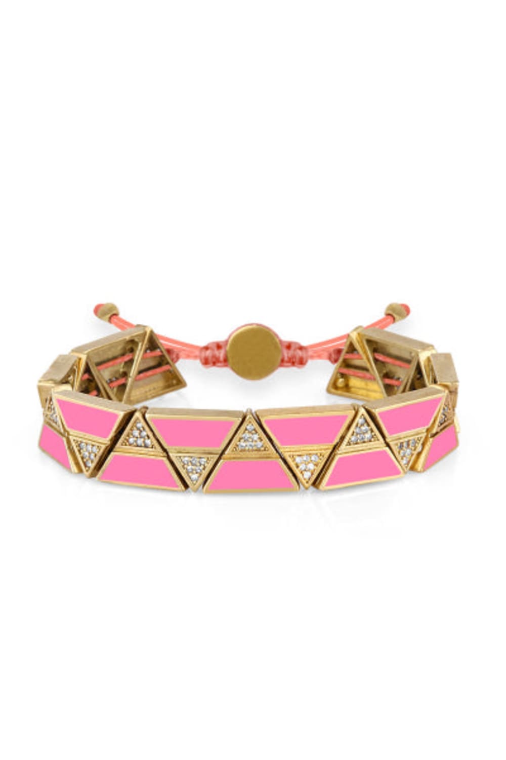 Melon-Gold Zigzag Pink Bileklik-Bileklik-1-Milagron.com