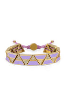 Melon-Gold Zigzag Purple Bileklik-Bileklik-1-Milagron.com
