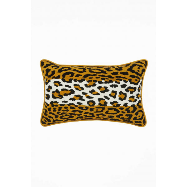 Melon-Leopar Desenli Kadife Mini Kırlent Kılıfı-Kırlent-1-Milagron.com