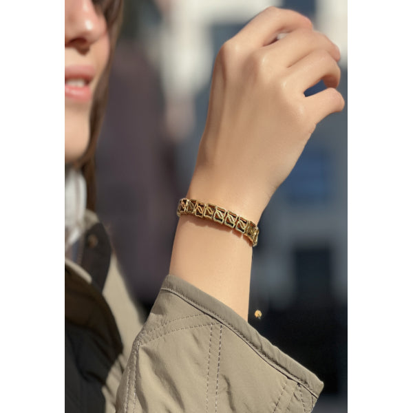 Melon-Melon Crunchy Gold Bileklik-Bileklik-1-Milagron.com