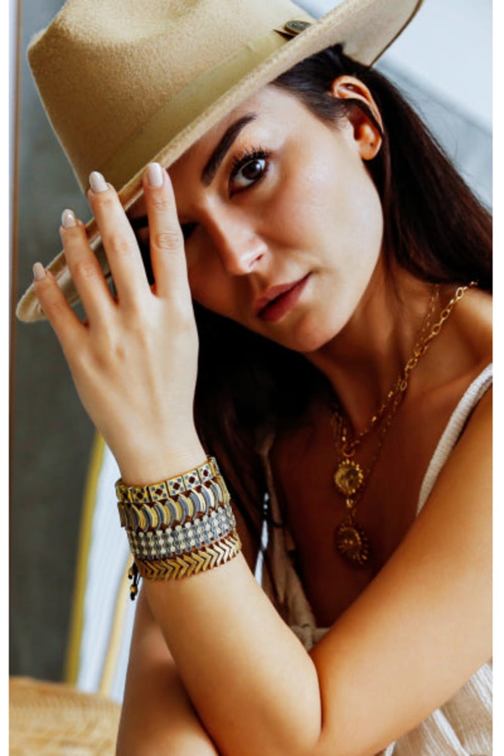 Melon-Moon Yeşil Mineli Bileklik-Bileklik-2-Milagron.com