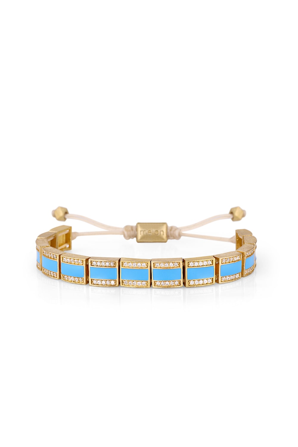 Melon-Oldies Taşlı Mavi Mine Bileklik-Bileklik-1-Milagron.com
