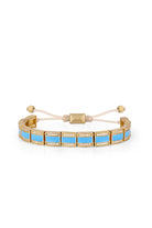 Melon-Oldies Taşlı Mavi Mine Bileklik-Bileklik-1-Milagron.com