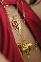 Melon-SORUNLU - Altın Panter Kolye-Kolye-2-Milagron.com