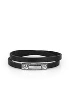 Melon-Silver Cord Leather Siyah 925 Ayar Gümüş Bileklik-Bileklik-1-Milagron.com