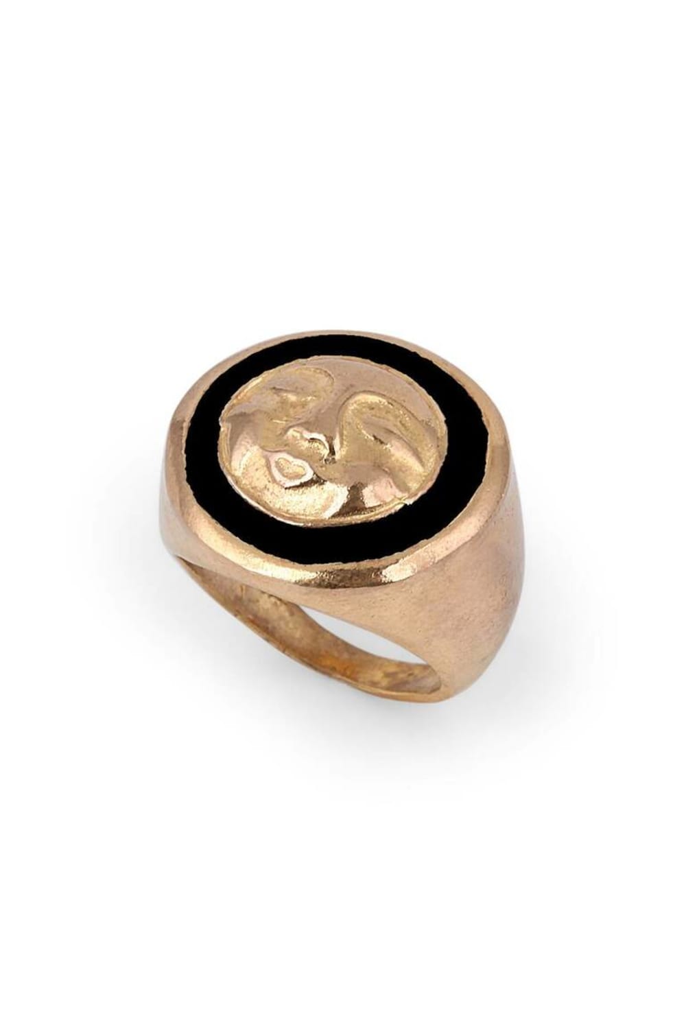 Melon-Siyah Mineli Face Yüzük-Yüzük-1-Milagron.com