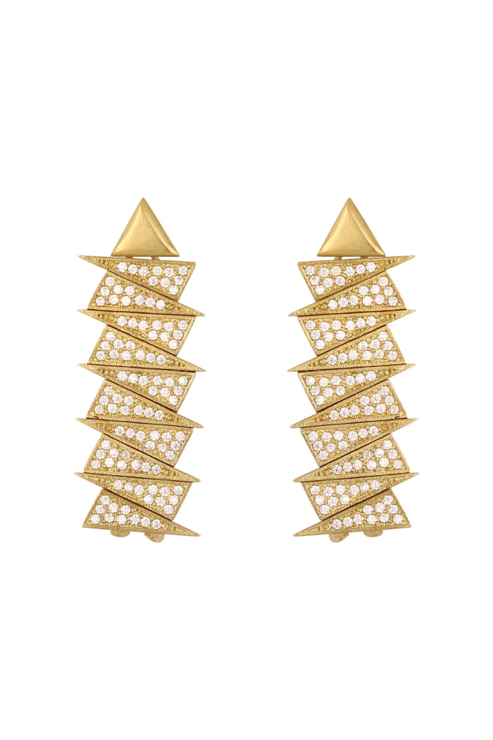 Melon-Stone Zigzag Küpe-Küpe-1-Milagron.com